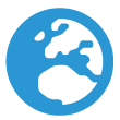 globe europe symbole du réseau d'actualités entre marques et consommateurs
